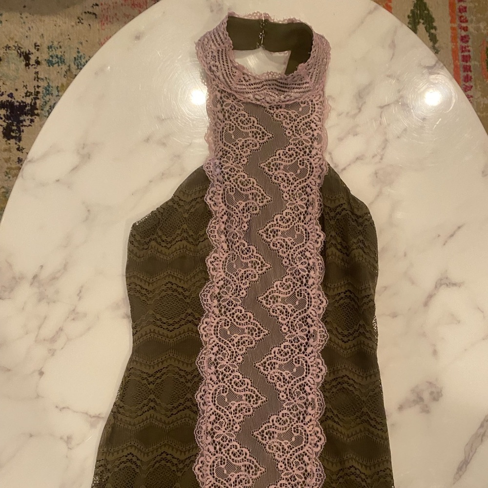 Free people lace mini dress